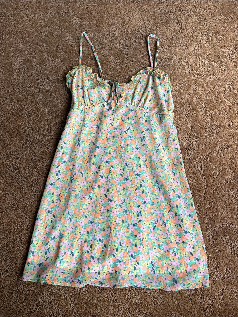 wild fable Floral Slip Dress in Pastel Multicolor